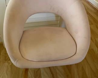 KKS073 - Chic Pink Velvet Accent Chair 