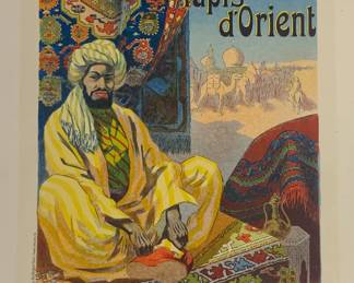 Lot 93	Rene Pean (French, 1875-1955). Aux Trois Quartiers (c. 1900). Color Lithograph on Paper. Rene Pean (French 1875-1945), Aux Trois Quartiers