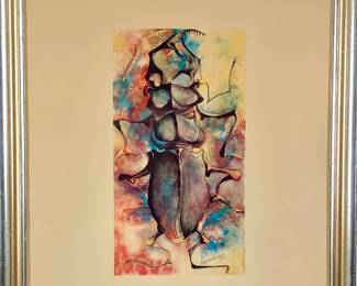 Lot 41	Siegfried Gerhard Reinhardt (German-American, 1925-1984). Beetle (1956). Offset Color Lithographic Print.