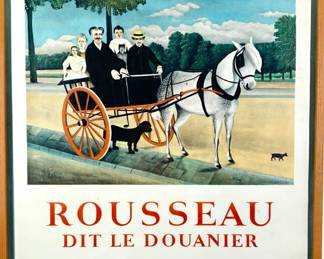 Lot 138	Henri Julien Felix Rousseau (French, 1844-1910). Dit le Douanier, Galerie Charpentier, Paris Exhibition Poster (1961). Color Lithograph. Imp. Mourlot,