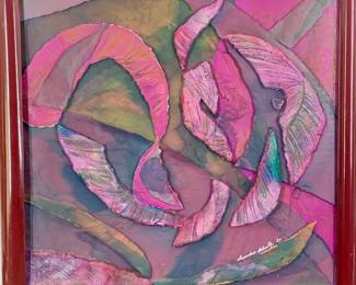 Lot 20	Saunders Schultz (American, 1927-2017). Organic Mystery (1993). Mixed Media Collage with Cast Paper, Cardboard, Ink.