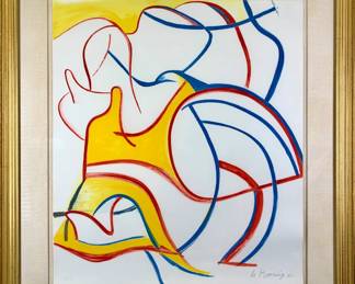 Willem de Kooning (Dutch-American, 1904-1997). Untitled from the Quatre Lithographies suite (1986). 