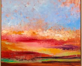Lot 144	Julie Malone (American, b. 1971). Ambit Aire (2022). Oil on Panel.