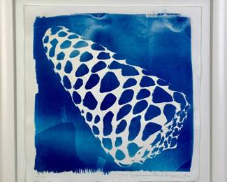 Lot 18	Madeline and Robert Longstreet (American, b. 1940 and b. 1962). Untitled from the Cyanotype Shell series (early 2000s). Cyanotype on Watercolor Paper.