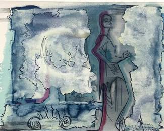 Lot 52	Herbert J. (Herb) Gralnick (American, 1937-2021). Untitled (1986). Watercolor, Ink on Paper.