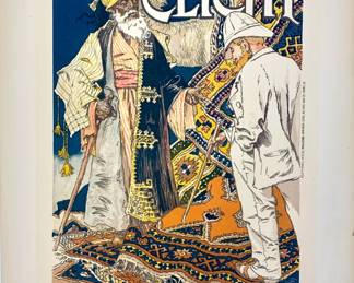 Lot 131	Eugene Grasset (Swiss-French 1845-1917), A La Place Clichy -- La Premiere Maison Du Monde Pour Ses Importations Orientales, Original Stone Lithograph,