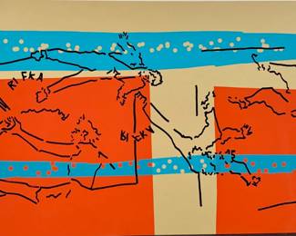 Lot 60	Judith Rifka (American, b. 1945). Off the Wall (1982). Screenprint on Paper.