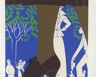 Lot 108	ERTE ROMAIN DE TIRTOFF (Russian-French 1892-1990), La Promenade, screenprint, numbered 180/200, signed in pencil lower right