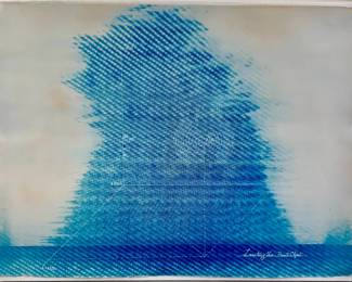 Lot 64	Alastair R. Noble (English, b. 1950s). Locating the Point Object (1979). Monoprint on Paper.