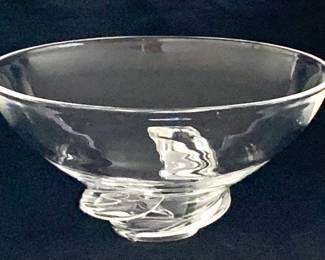 Lot 48	Donald Pollard (American 1924-1994) For Steuben Glass, Spiral Bowl, Shape No. 8060, Hand Blown Lead Crystal, Designed 1954, Signed Steuben