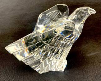 Lot 28	Donald Pollard (American 1924-1994) For Steuben Glass, Eagle, Shape No. 8304, Carved And Polished Lead Crystal, 1975, Signed Steuben
