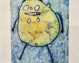 Lot 15	Brian T. Kershisnik with Joe Adams (American). Little Dance (c. 2002). Color Etching on Paper.