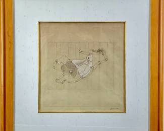 Hans Bellmer, Original Guache and Graphite, C 1935