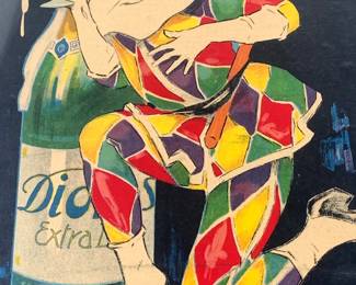 Lot 106	Plinio Codognato (Italian, 1878-1940). Dionis Gran Spumante Advertising Artwork (c. 1920s). Lithograph on Paper.