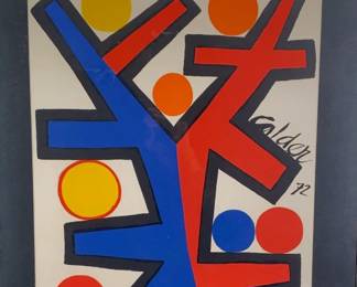 Lot 98	Alexander Calder (American, 1898-1976). Asymetrie (1972). Color Lithograph on Paper.