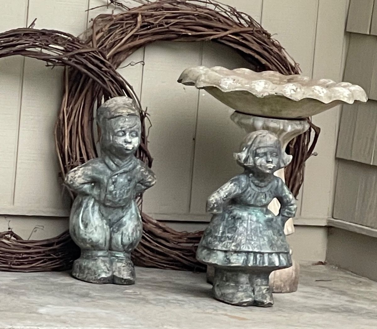Adorable couple greet you
