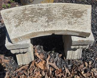 Concrete bench