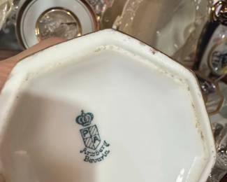 Arzberg Bavaria Gold Gilt Creamer and Saucer Set second image