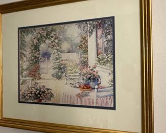 Barbara Mock Garden Hideaway Framed Print