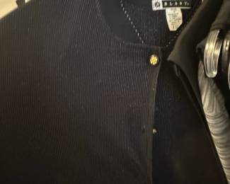 Karen Scott Womans Bird and Polka Dot Print ButtonUp Shirt