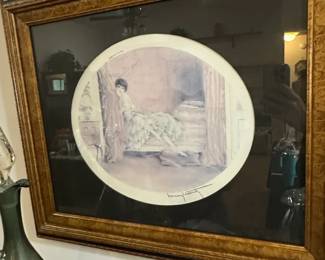 Original The Artists Model Lithograph by Louis Icart