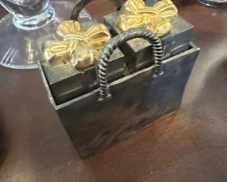 Godinger Silver Plated Gift Box Salt and Pepper Shakers Set