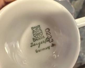 P.M.R. Bavaria Jaeger  Co. Passau Crested Tea Cup and Saucer third image