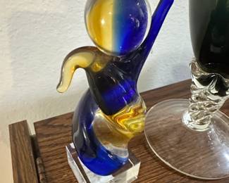Twisted Body Art Glass Award Figurine