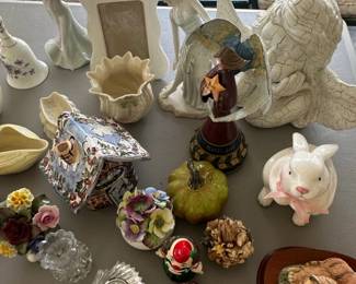 Assorted Decorative Figurines and Vases