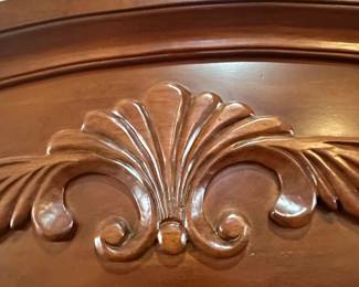 American Drew Cherry Wood China Cabinet with Glass Doors third image