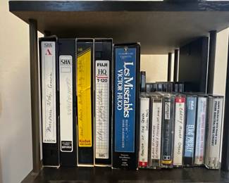 Assorted VHS Tapes and Cassette Tapes second image