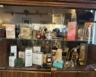 Collection of Vintage and Modern Perfumes and Fragrances