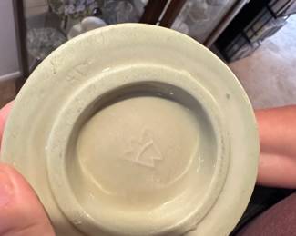 Vintage Capodimonte Style Porcelain Vase with Applied Roses second image