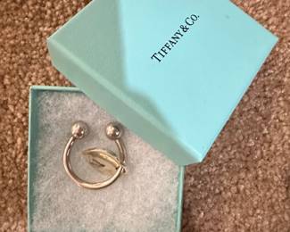 Tiffany  Co. Sterling Silver Return to Tiffany Heart Toggle Keychain