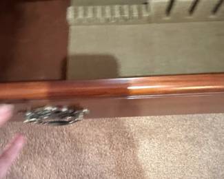 American Drew Cherry Wood China Cabinet with Glass Doors fourth image