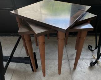MidCentury Modern Nesting Tables  Set of Three