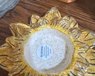Heather Goldminc Blue Sky Sunflower Candle Holder second image