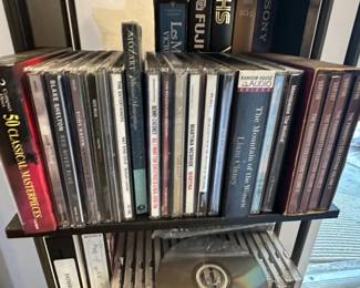 Assorted Music CDs and VHS Tapes