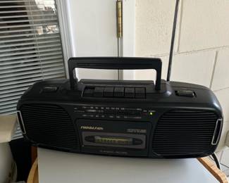 Soundesign AM or FM Stereo Radio Cassette Recorder Boombox