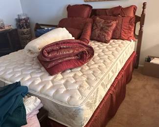 USSleep Mattress with Wooden Bed Frame