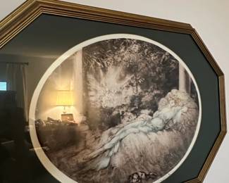 Louis Icart Sleeping Beauty Etching