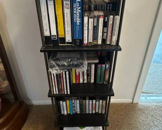 Assorted VHS Tapes and Cassette Tapes