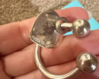 Tiffany  Co. Sterling Silver Return to Tiffany Heart Toggle Keychain second image