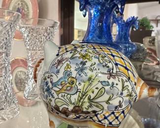 HandPainted Portuguese Ceramic Piggy Bank