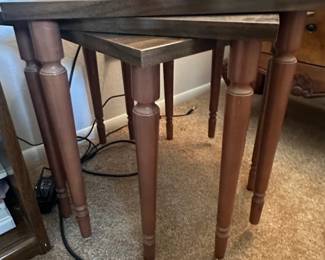 Nesting Tables with Inlaid Tops