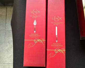 Lenox Holiday Gatherings Cake Server and Cake Knife Set