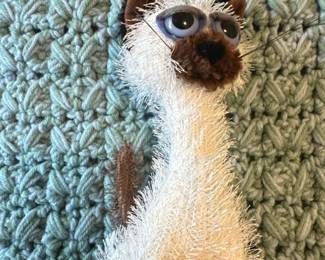 Carlton Cards Twisted Whiskers Siamese Cat Plush Toy