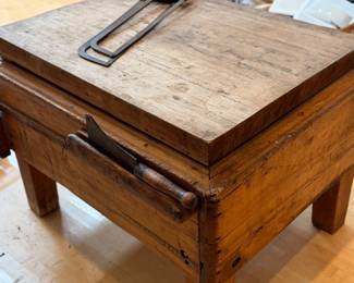 Beautiful antique butcher block
