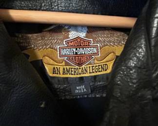 HarleyDavidson An American Legend Leather Motorcycle Jacket second image