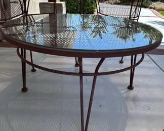 Vintage Woodard Wrought Iron Patio Set third image